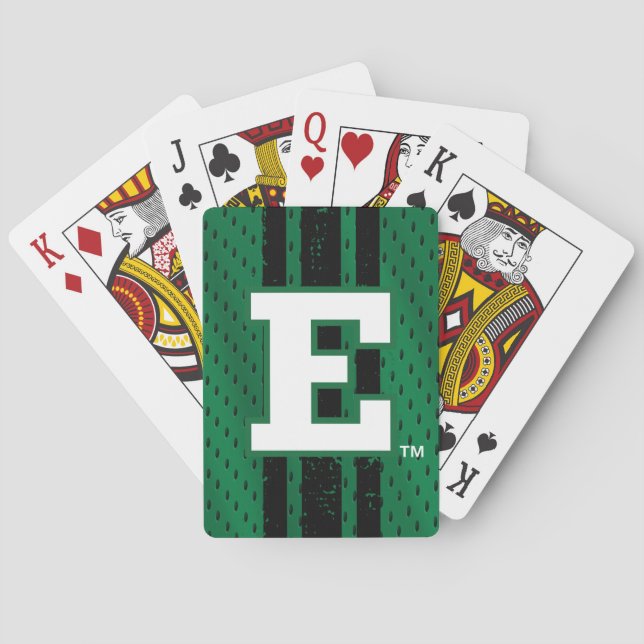 Eastern Michigan Jersey Poker Cards (Back)