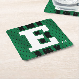 Eastern Michigan Jersey Square Paper Coaster