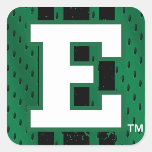 Eastern Michigan Jersey Square Sticker