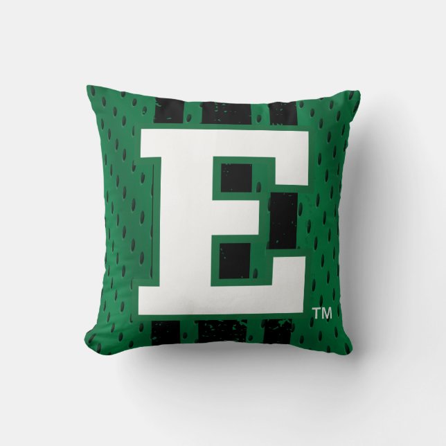Eastern Michigan Jersey Throw Pillow (Front)