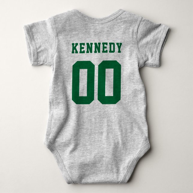 Eastern Michigan Logo Baby Bodysuit (Back)