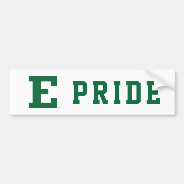 Eastern Michigan Logo Bumper Sticker (Front)