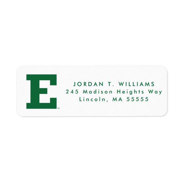Eastern Michigan Logo Label (Front)