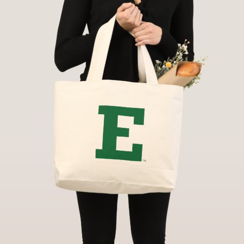 Eastern Michigan Logo Large Tote Bag