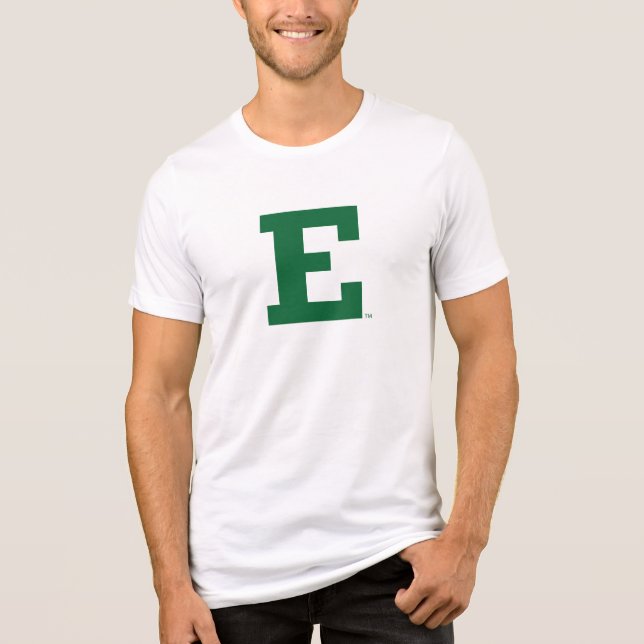 Eastern Michigan Logo Tri-Blend Shirt (Front)