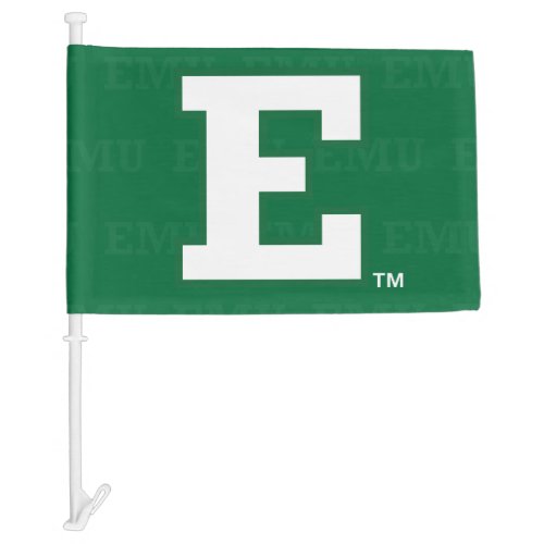 Eastern Michigan Logo Watermark Car Flag