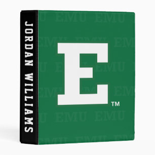 Eastern Michigan Logo Watermark Mini Binder
