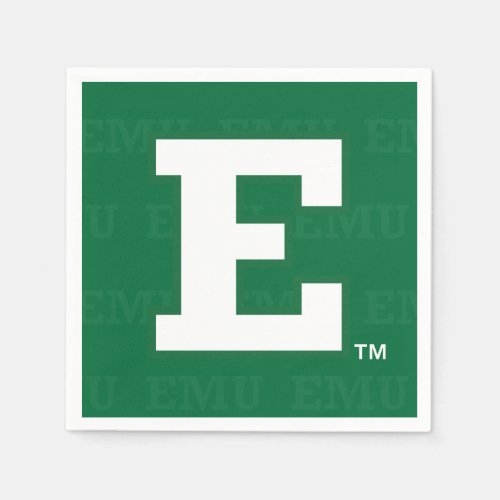 Eastern Michigan Logo Watermark Napkins