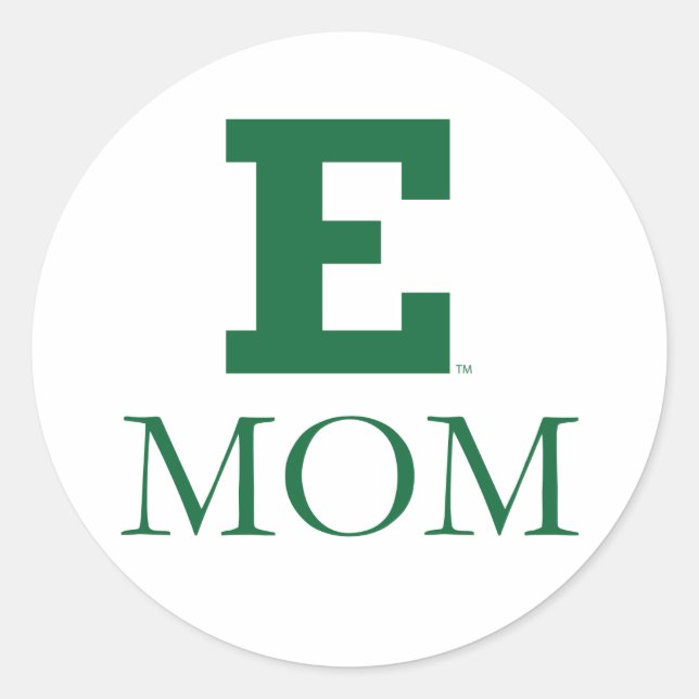 Eastern Michigan Mom Classic Round Sticker (Front)