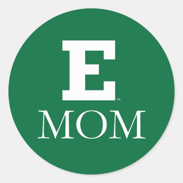 Eastern Michigan Mom Classic Round Sticker (Front)