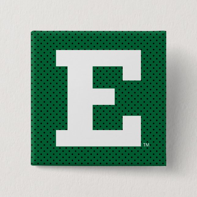 Eastern Michigan Polka Dot Pattern Button (Front)