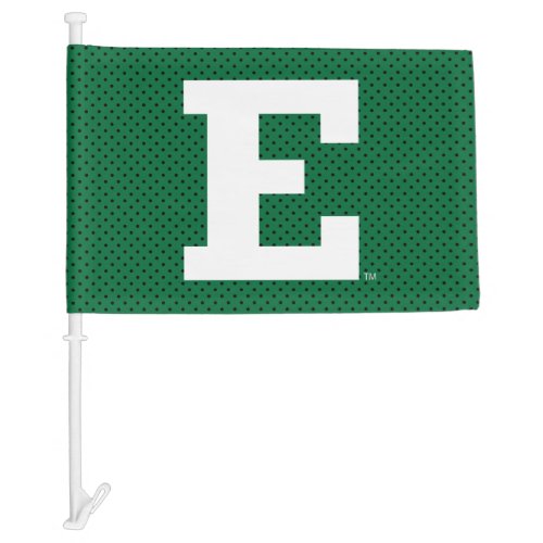 Eastern Michigan Polka Dot Pattern Car Flag