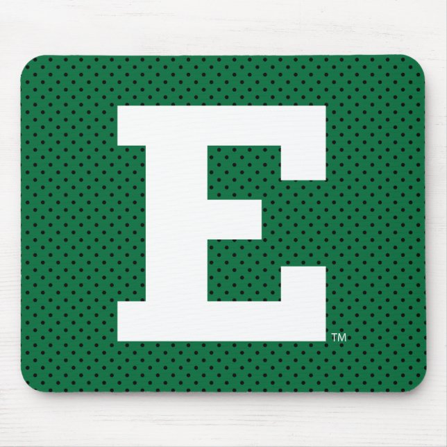Eastern Michigan Polka Dot Pattern Mouse Pad (Front)