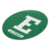 Eastern Michigan State Distressed Dinner Plate