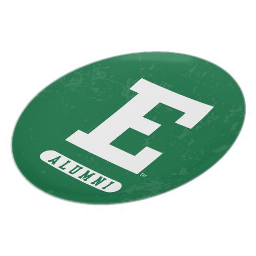 Eastern Michigan State Distressed Dinner Plate