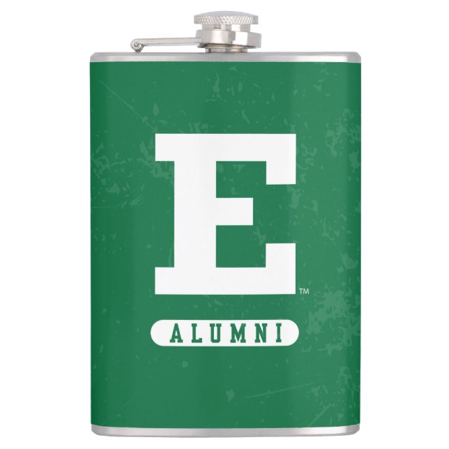 Eastern Michigan State Distressed Flask (Front)