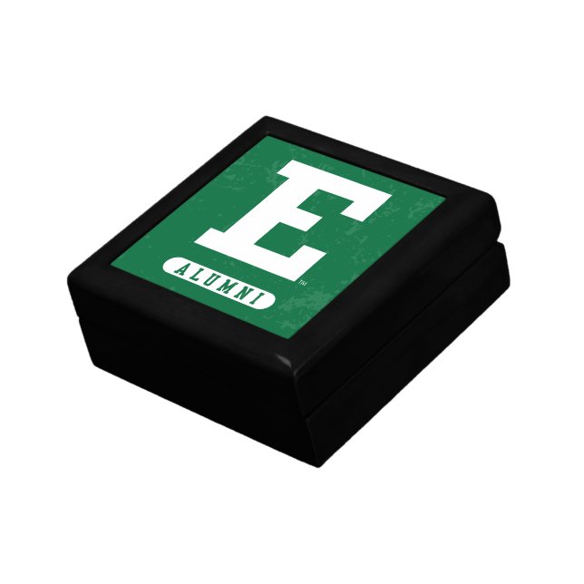 Eastern Michigan State Distressed Gift Box (Side)