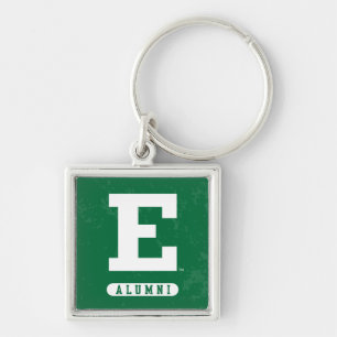 Eastern Michigan State Distressed Keychain