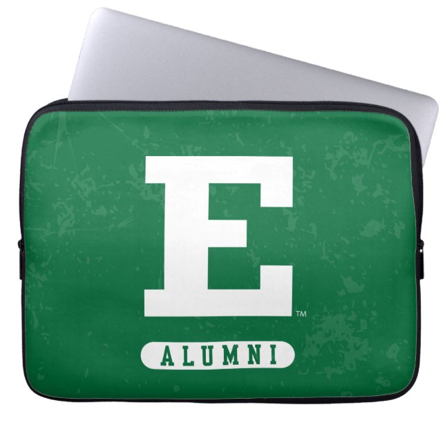 Eastern Michigan State Distressed Laptop Sleeve (Front)