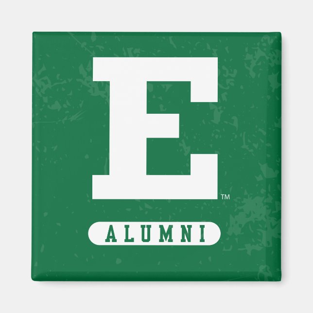 Eastern Michigan State Distressed Magnet (Front)