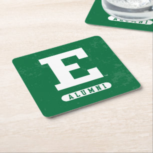 Eastern Michigan State Distressed Square Paper Coaster