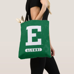 Eastern Michigan State Distressed Tote Bag