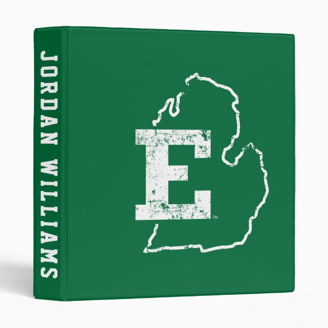 Eastern Michigan State Love 3 Ring Binder (Front/Spine)
