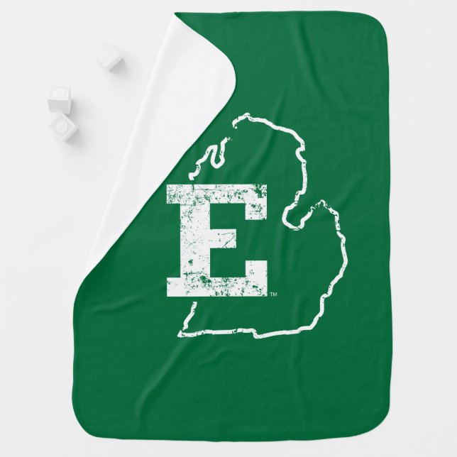 Eastern Michigan State Love Baby Blanket (In Situ)