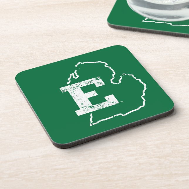 Eastern Michigan State Love Beverage Coaster (Left Side)