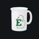 Eastern Michigan State Love Beverage Pitcher<br><div class="desc">Check out these Eastern Michigan designs! Show off your Eagles pride with these new University products. These make the perfect gifts for the Eastern Michigan student,  alumni,  family,  friend or fan in your life. All of these Zazzle products are customizable with your name,  class year,  or club. Go Eagles!</div>