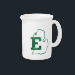 Eastern Michigan State Love Beverage Pitcher<br><div class="desc">Check out these Eastern Michigan designs! Show off your Eagles pride with these new University products. These make the perfect gifts for the Eastern Michigan student,  alumni,  family,  friend or fan in your life. All of these Zazzle products are customizable with your name,  class year,  or club. Go Eagles!</div>