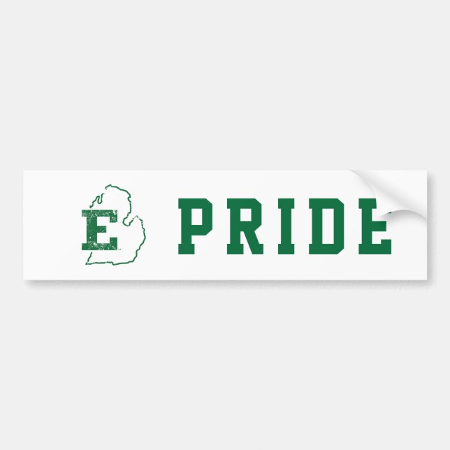 Eastern Michigan State Love Bumper Sticker (Front)
