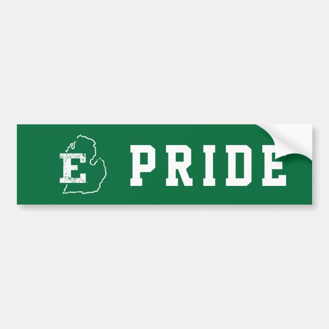 Eastern Michigan State Love Bumper Sticker (Front)