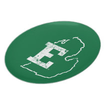 Eastern Michigan State Love Dinner Plate