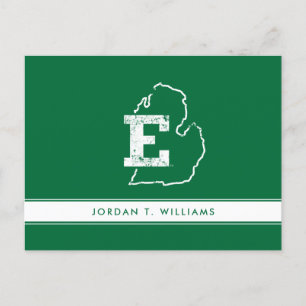Eastern Michigan State Love Invitation Postcard