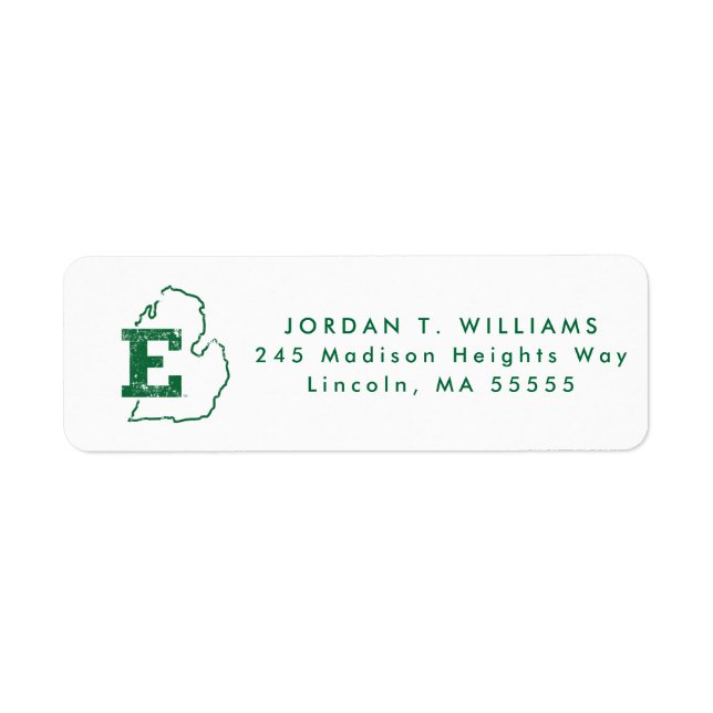 Eastern Michigan State Love Label (Front)
