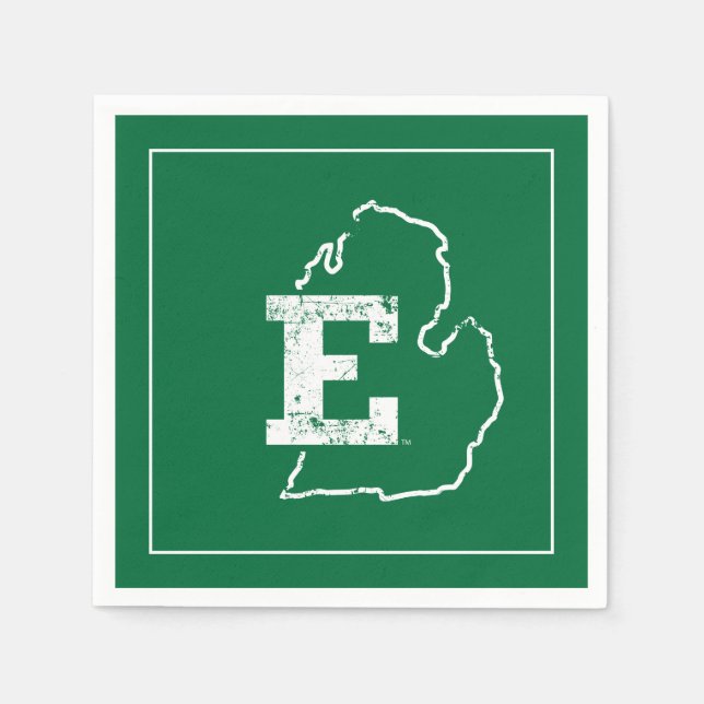 Eastern Michigan State Love Napkins (Front)