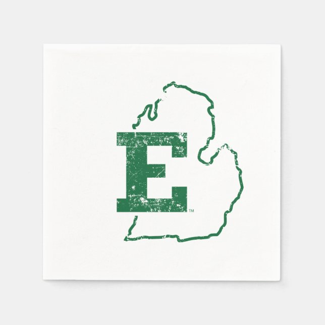 Eastern Michigan State Love Napkins (Front)
