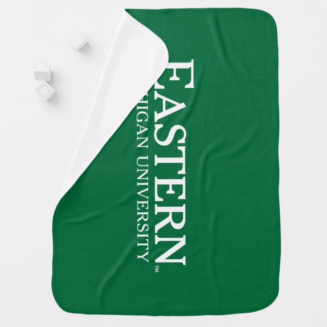 Eastern Michigan University Baby Blanket (In Situ)