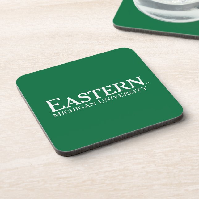 Eastern Michigan University Beverage Coaster (Left Side)