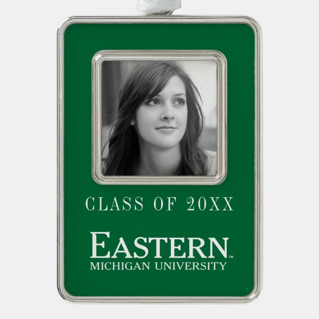 Eastern Michigan University Christmas Ornament (Front)
