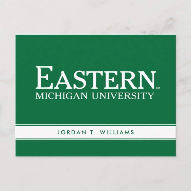 Eastern Michigan University Invitation Postcard (Front)