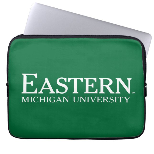 Eastern Michigan University Laptop Sleeve (Front)