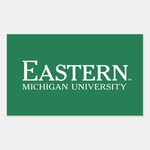 Eastern Michigan University Rectangular Sticker
