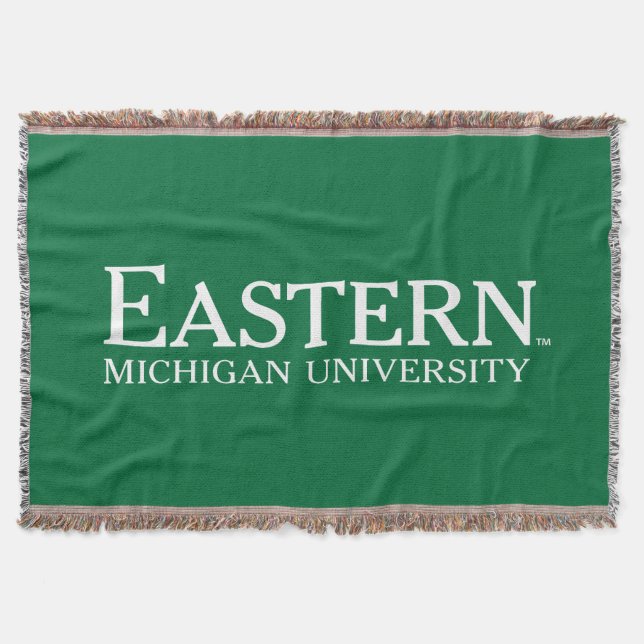 Eastern Michigan University Throw Blanket (Front)