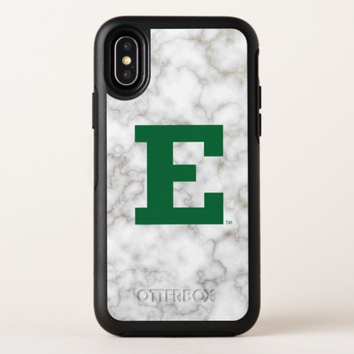 Eastern Michigan University  White Marble OtterBox Symmetry iPhone X Case