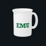 Eastern Michigan Wordmark Beverage Pitcher<br><div class="desc">Check out these Eastern Michigan designs! Show off your Eagles pride with these new University products. These make the perfect gifts for the Eastern Michigan student,  alumni,  family,  friend or fan in your life. All of these Zazzle products are customizable with your name,  class year,  or club. Go Eagles!</div>