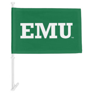 Eastern Michigan Wordmark Car Flag