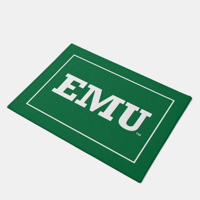 Eastern Michigan Wordmark Doormat (Angled)