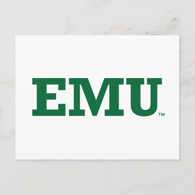 Eastern Michigan Wordmark Postcard (Front)